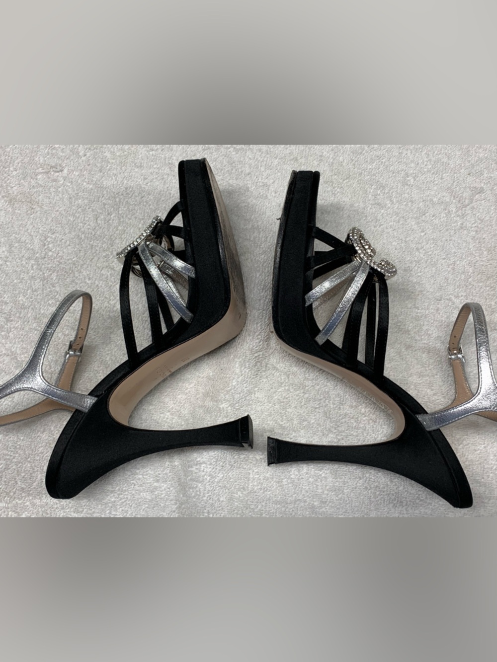 Gucci Black Suede Crystal Interlocking GG Pump Heels - Picture 11 of 16